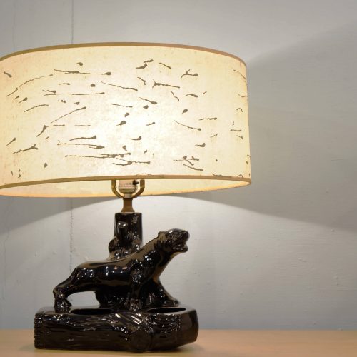 1950’s US vintage Black Panther Table Lamp / 1950年代 アメリカ ビンテージ ブラックパンサー テーブルランプ