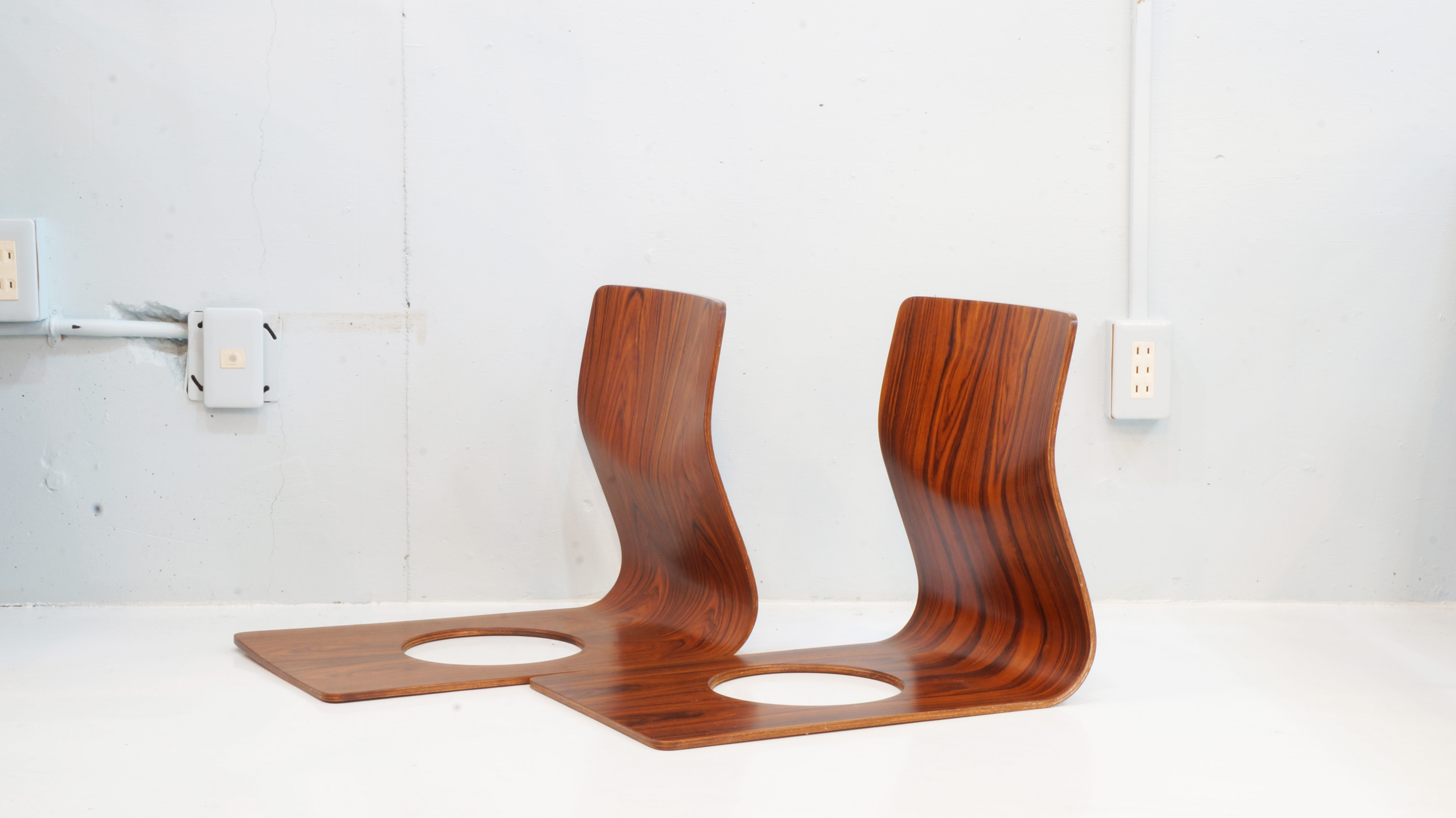 TENDO MOKKO ROSEWOOD LEGLESS CHAIR / 廃盤 天童木工 藤森健次デザイン 座イス ローズウッド