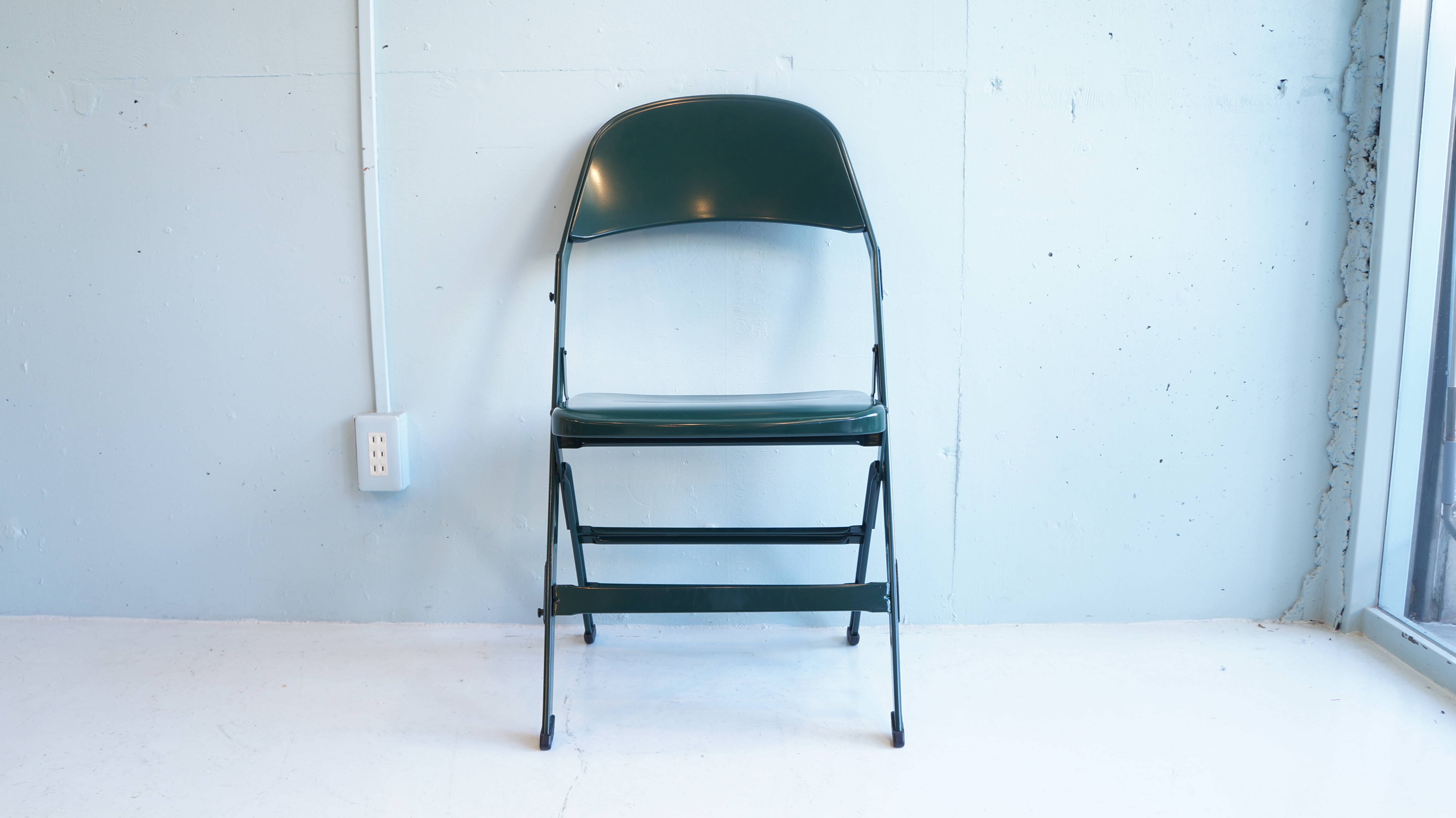 PACIFIC FURNITURE SERVICE ALL STEEL FOLDING CHAIR made by CLARIN USA / パシフィックファニチャーサービス クラリン社製 オールスチール フォールディングチェア アメリカ製