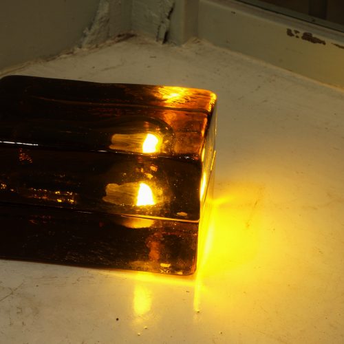 DESIGN HOUSE BLOCK LAMP amber designed by Harri Koskinen/デザインハウス ブロックランプ アンバー ハッリ・コスキネン デザイン