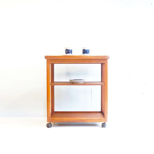 Japan vintage AOBAYASHI SEISAKUJO teak wood wagon kitchen trolley/ジャパンビンテージ 青林製作所 チークウッド ワゴン キッチントロリー