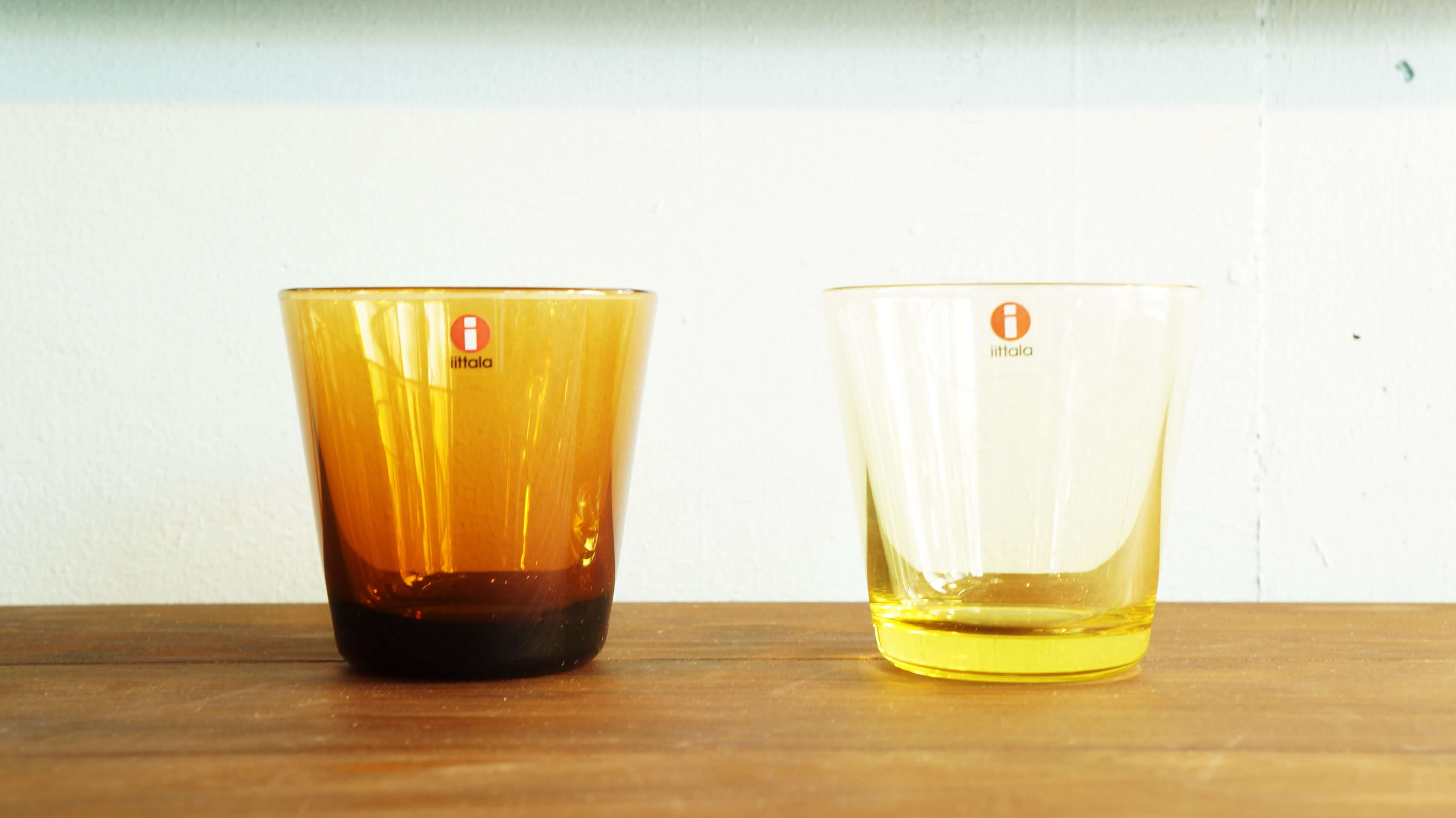 iittala "Kartio" Tumbler designed by Kaj Franck lemon yellow & copper/イッタラ "カルティオ" タンブラー カイ・フランク デザイン レモンイエロー＆コッパー