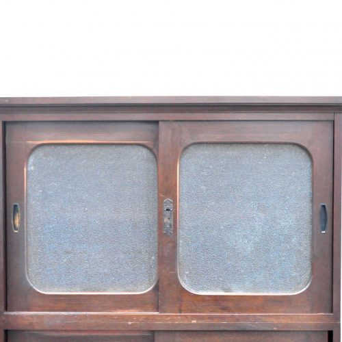 JAPAN VINTAGE GLASS CABINET RETRO STYLE / レトロ ガラスキャビネット 食器棚
