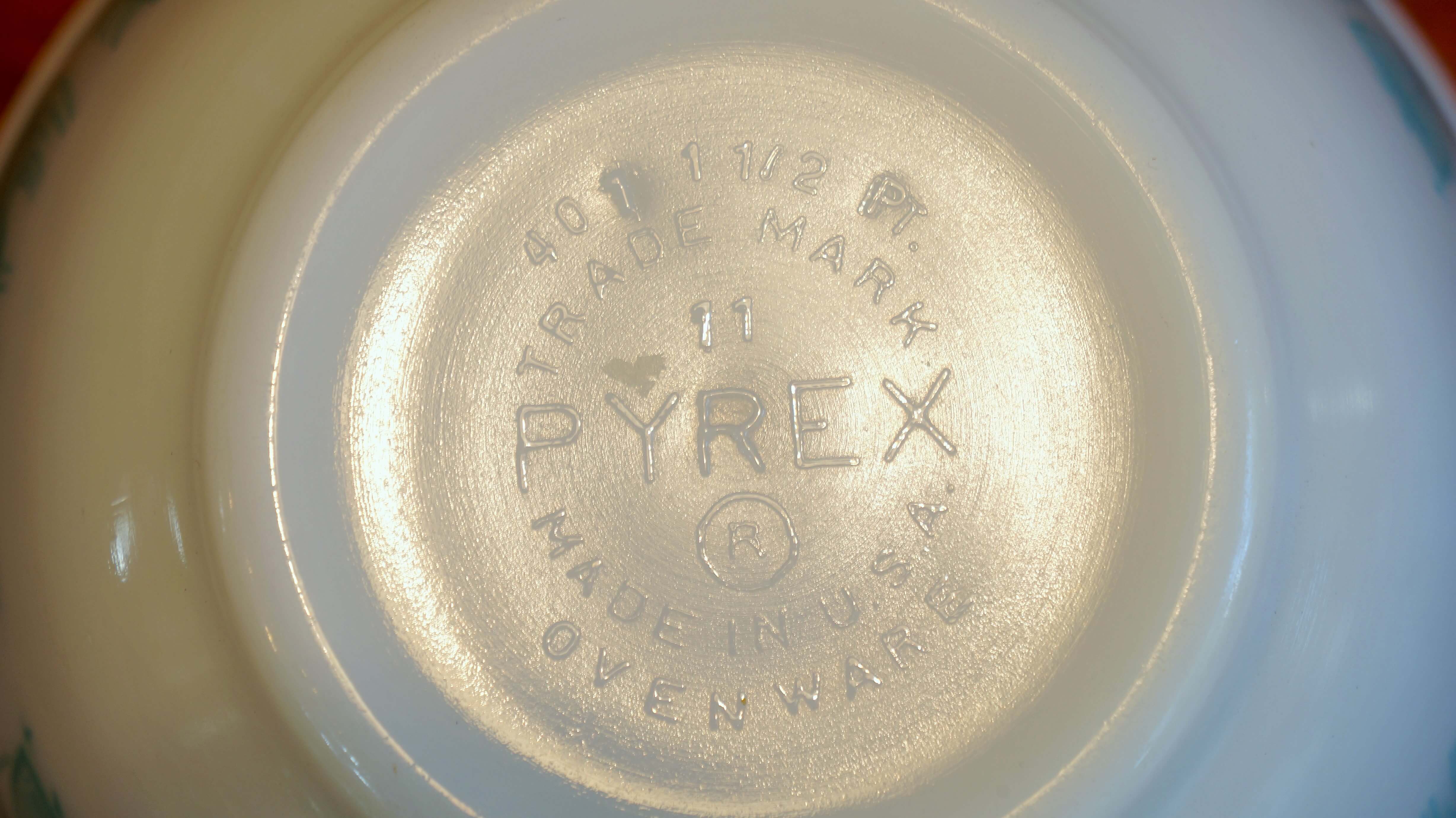 OLD PYREX Mixing Bowl "Butter Print" Ssize made in USA/オールドパイレックス ミキシングボウル "バタープリント" Sサイズ アメリカ製