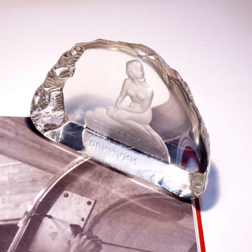 Crystalex Crystal Little Mermaid Paperweight Handmade Sweden / クリスタレックス 人魚のペーパーウェイト スウェーデン製
