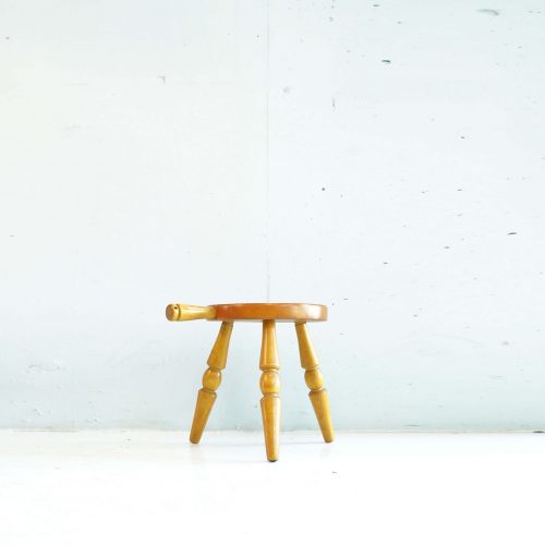 HIDA SANGYO MILK STOOL / 飛騨産業 ミルクスツール キツツキマーク