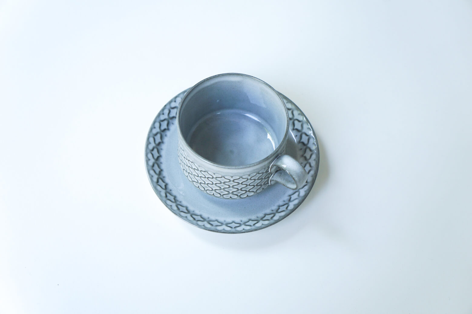 Nissen "Cordial" cup&saucer gray/ニッセン "コーディアル" カップ＆ソーサー グレー
