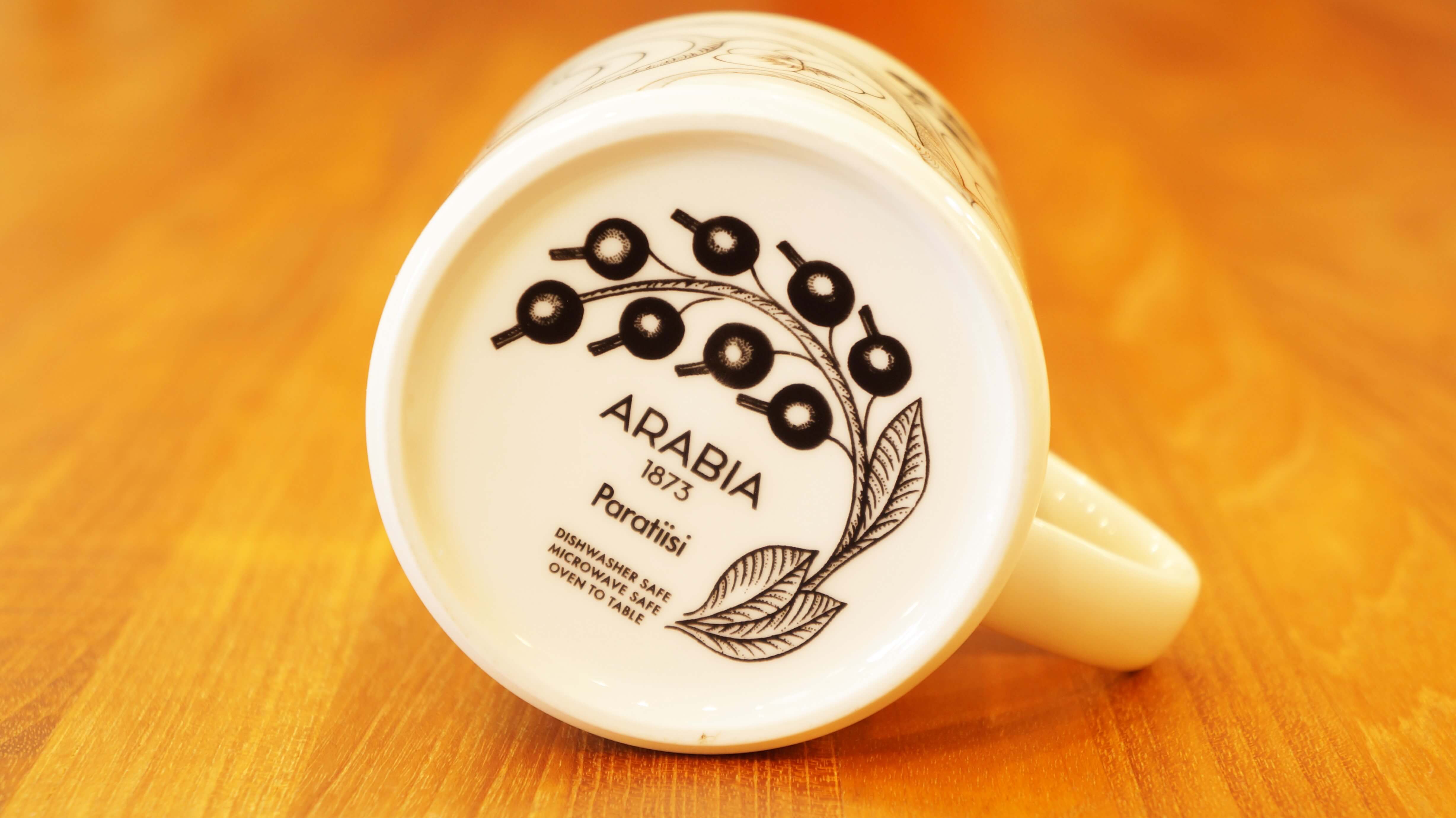 ARABIA “Paratiisi” mug cup 350ml black/アラビア “パラティッシ” マグカップ 350ml ブラック