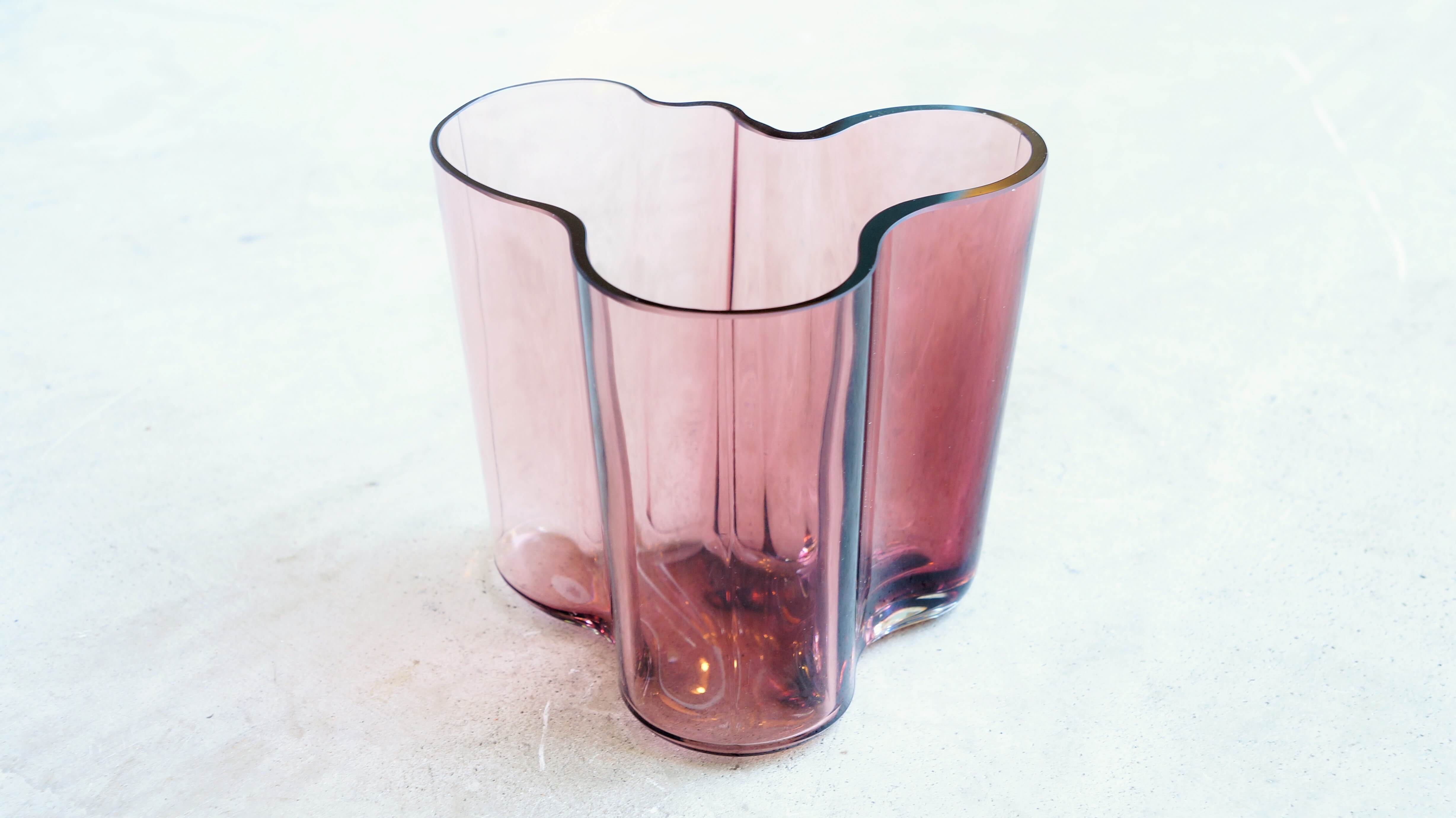 iittala Alvar Aalto Collection Vase 95mm purple/イッタラ アルヴァ 