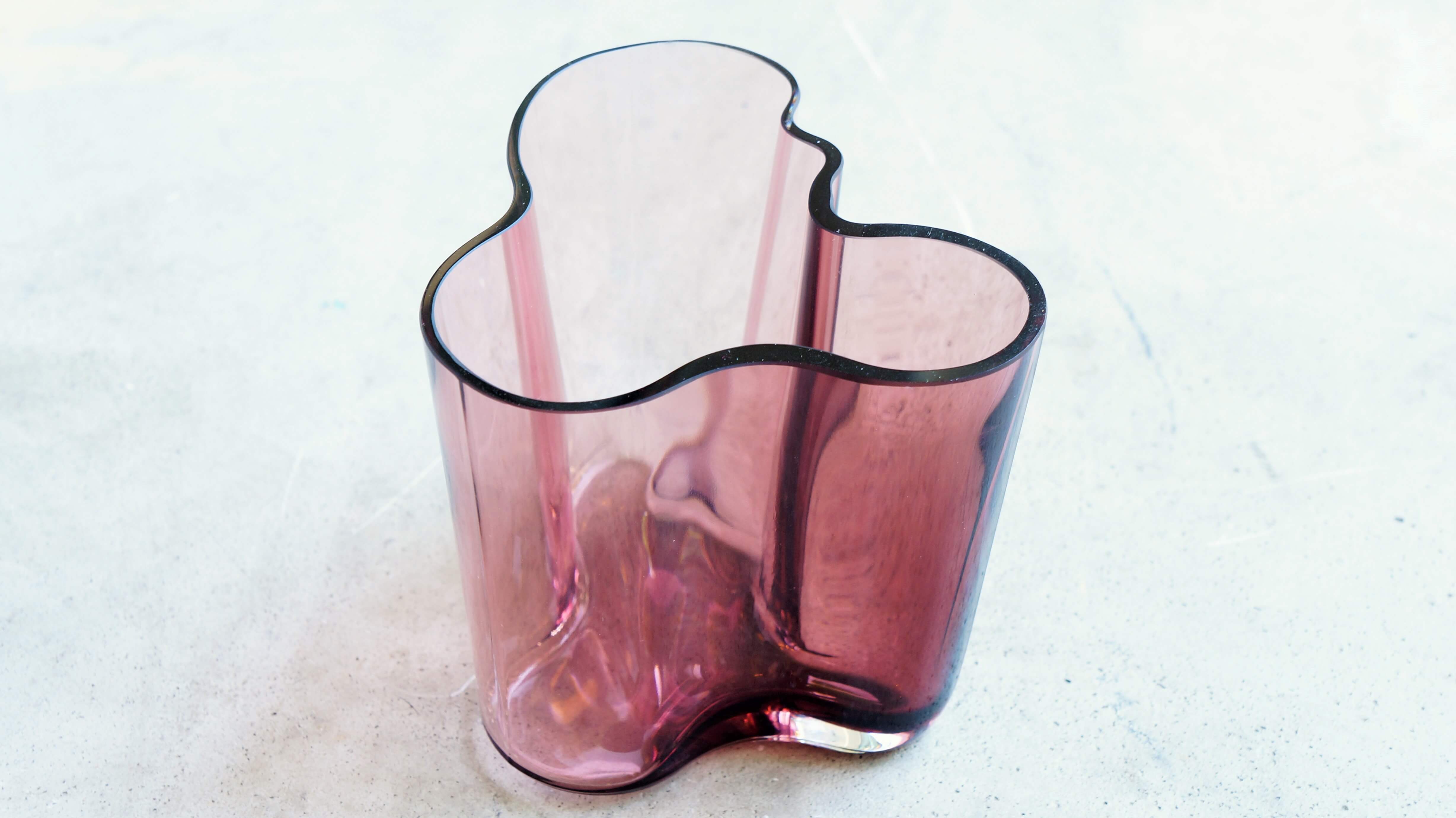 iittala Alvar Aalto Collection Vase 95mm purple/イッタラ アルヴァ・アアルト コレクション ベース 95mm パープル