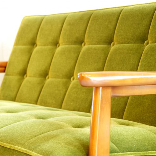 KARIMOKU 60 K CHIAR 2SEATER SOFA MOQUETTE GREEN / カリモク60 Kチェア 2人掛け ソファ モケットグリーン