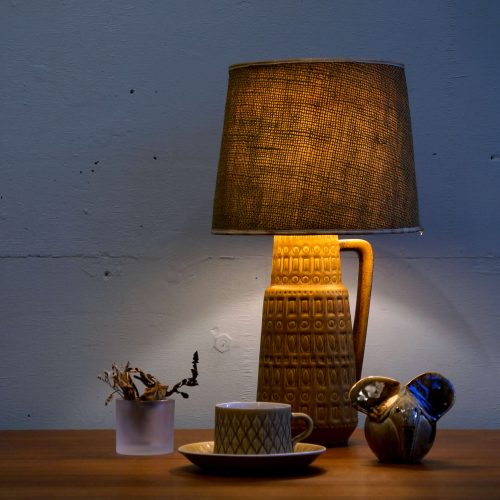VINTAGE CERAMIC BASE TABLE LUMP MADE IN WEST GERMANY/ 西ドイツ製 ビンテージ セラミック ベース テーブル ランプ