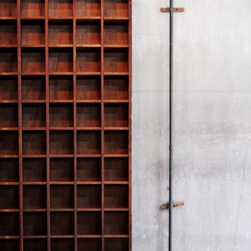 Antique Post Office Sorting Shelf/アンティーク 郵便局 仕分け棚