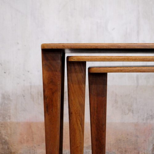 UK GORDON RUSSELL OAK WOOD VINTAGE NEST TABLE / イギリス ゴードンラッセル オーク材 ビンテージ ネストテーブル