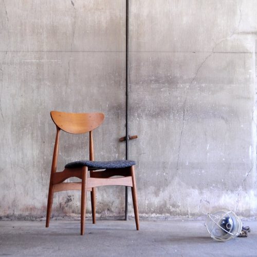 NAGANO INTERIOR Friendly Series Dining Chair DC326-1N REUPHOLSTERED / ナガノ インテリア ダイニング チェア 張り替え済み