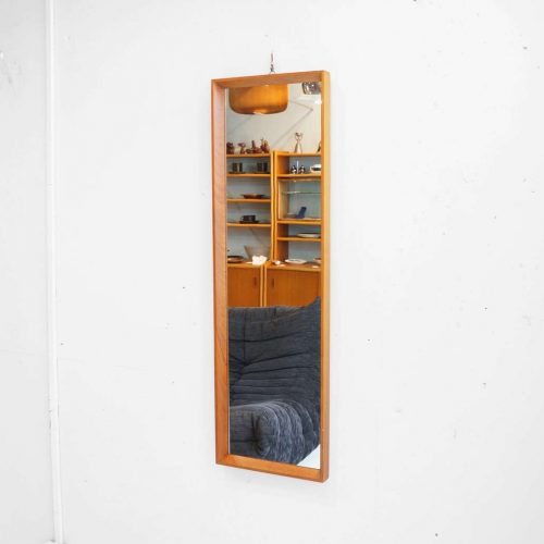 Danish Vintage Teakwood Frame Wall Mirror/デンマーク ヴィンテージ チークフレーム ウォールミラー