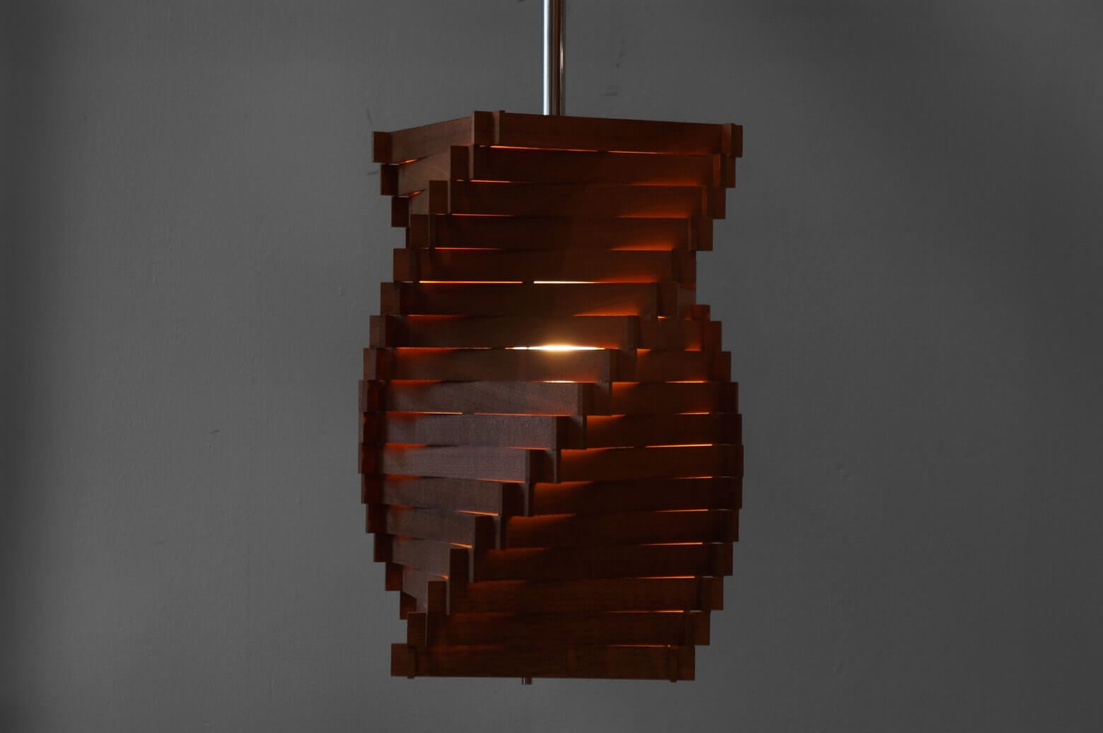Spiral Wood Pendant Light/スパイラル 木製 ペンダントライト