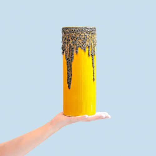 W.Germany Riffarth Keramik “Fat Lava” Flower Vase/西ドイツ リファース ケラミック “ファット ラヴァ” 花瓶