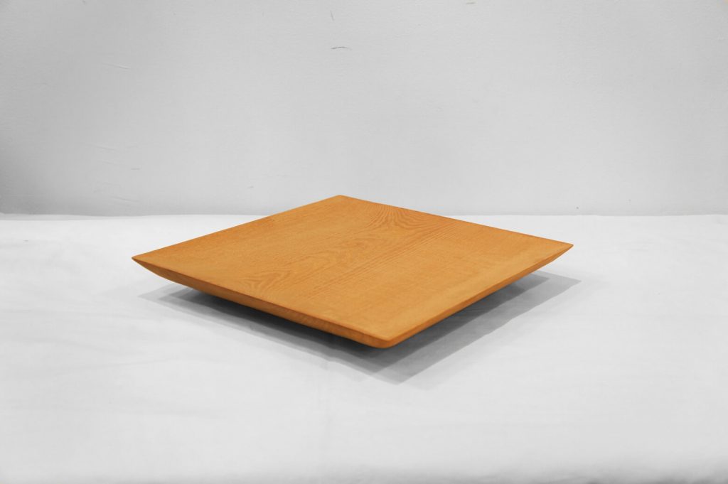 Ryuji Mitani Square Wooden Plate/三谷龍二 四方皿 | FURUICHI/古一