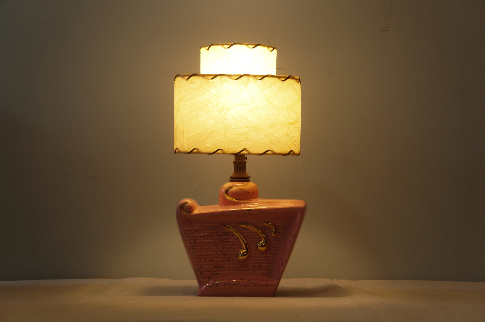 US Vintage Double Shade Table Lamp/アメリカ ヴィンテージ ダブルシェード テーブルランプ