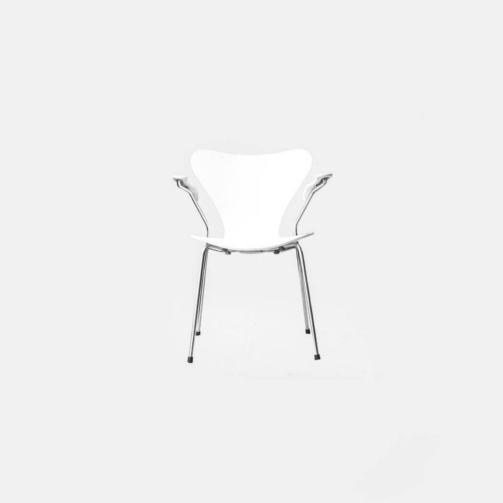 Fritz Hansen Series7 Armchair/フリッツハンセン セブンチェア アーム付き ホワイト 北欧 家具 椅子 3