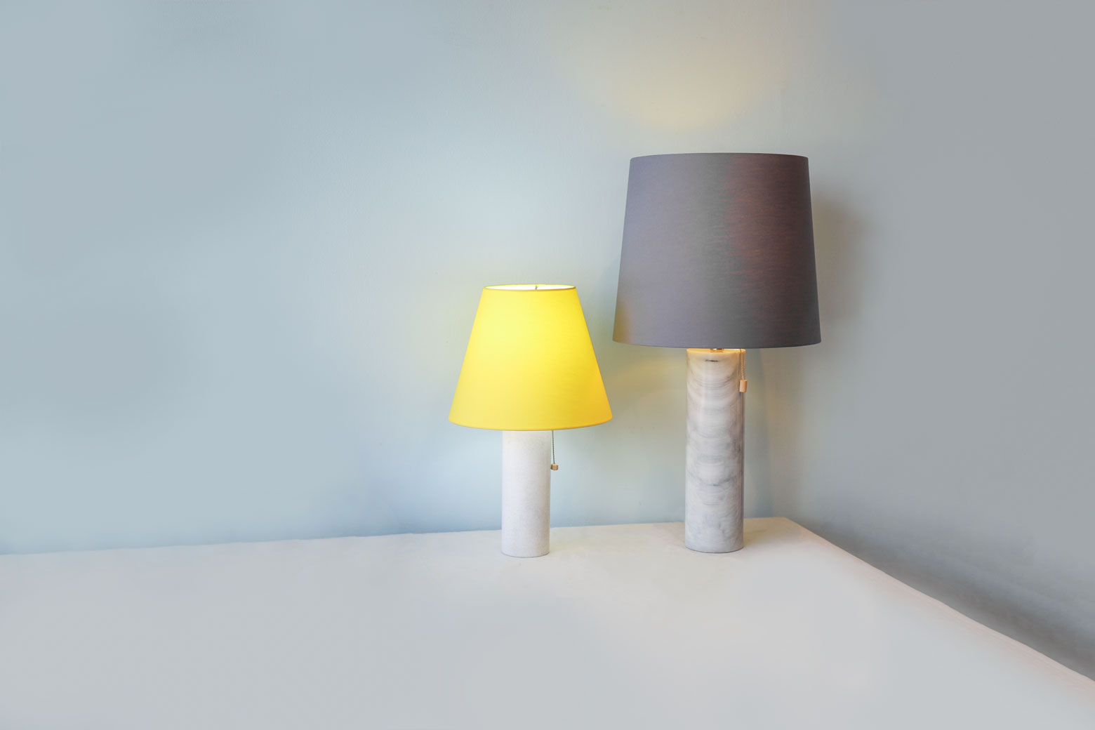 Marble Vase Table Lamp/大理石 テーブル ランプ イエロー FURUICHI/古一