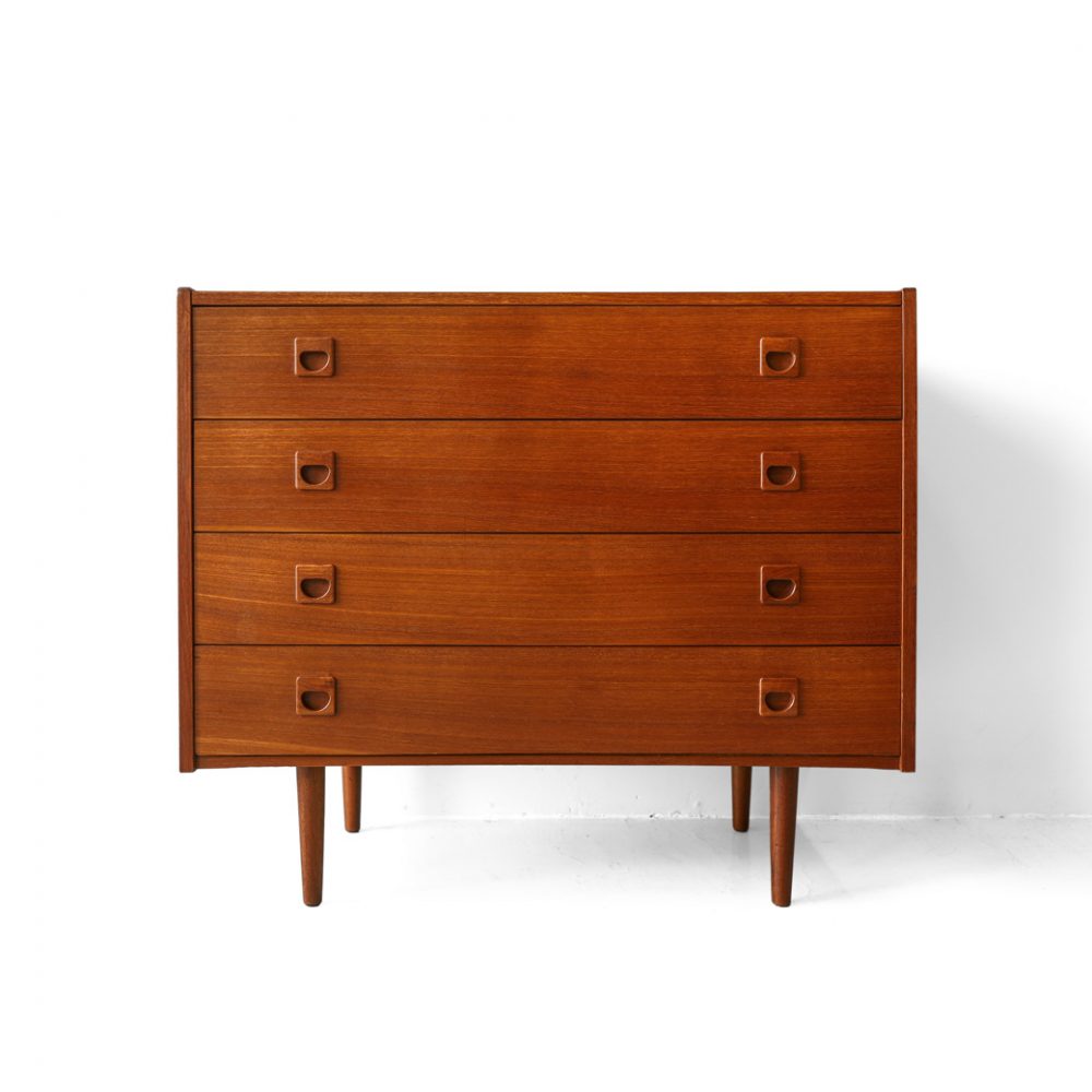 Danish Vintage Chest/デンマーク ヴィンテージ チェスト 4段 チーク材 北欧 家具