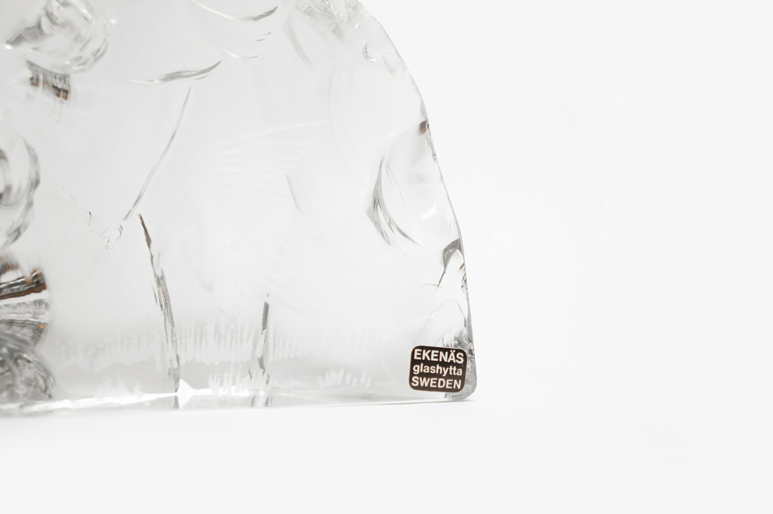 Ekenas Glashytta Glass Object Bird Tony Racov/ガラス オブジェ 鳥 スウェーデン 北欧雑貨 ヴィンテージ