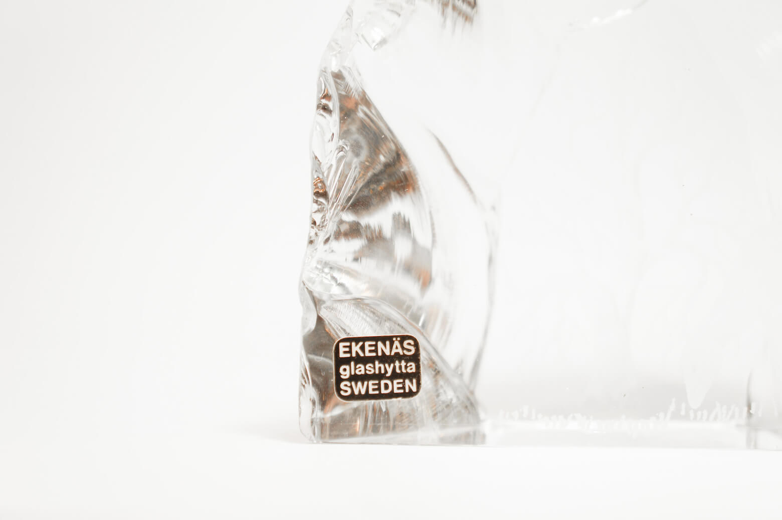 Ekenas Glashytta Glass Object Deer Tony Racov/ガラス オブジェ 鹿 スウェーデン 北欧雑貨 ヴィンテージ