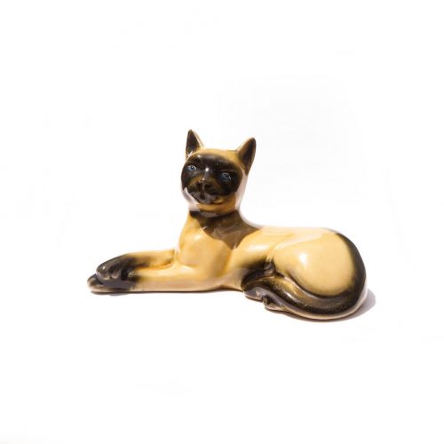 Brazilian Vintage Pottery Siamese Cat MCS/ブラジル ヴィンテージ シャムネコ 猫 置物 陶器