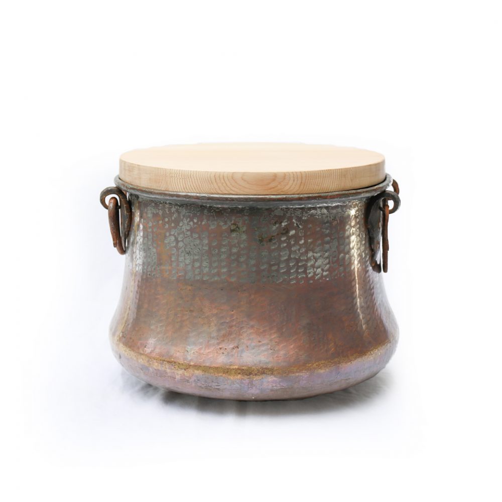 アンティーク 銅 釜 ポットカバー トルコ インテリア Antique Copper Cauldron Pot 34cm