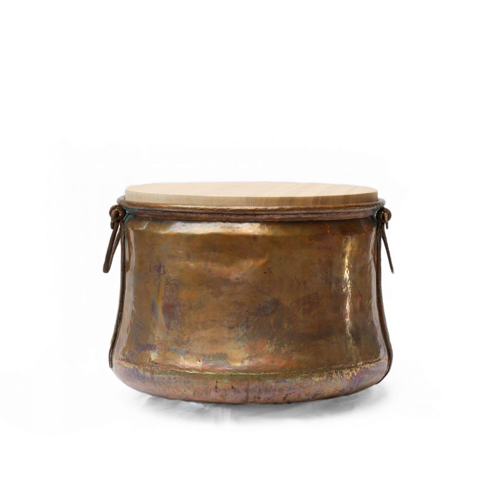 アンティーク 銅 釜 ポットカバー トルコ インテリア Antique Copper Cauldron Pot 35cm
