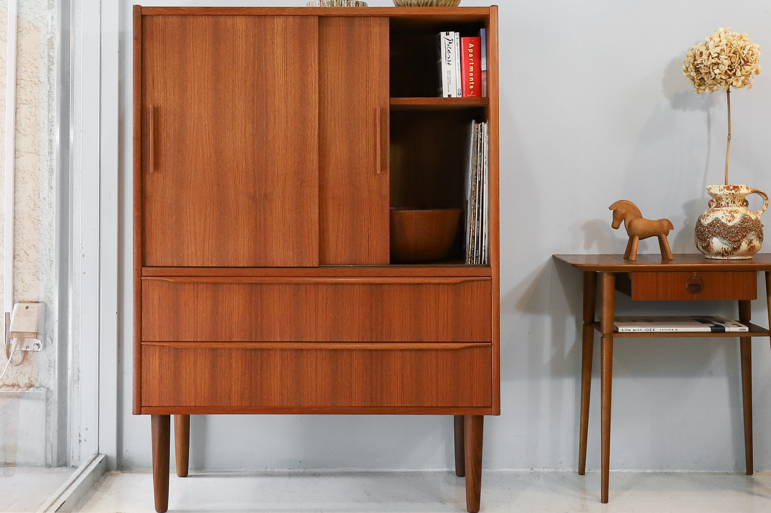 デンマーク ヴィンテージ チェスト キャビネット 収納 チーク材 北欧家具/Danish Vintage Drawer Cabinet