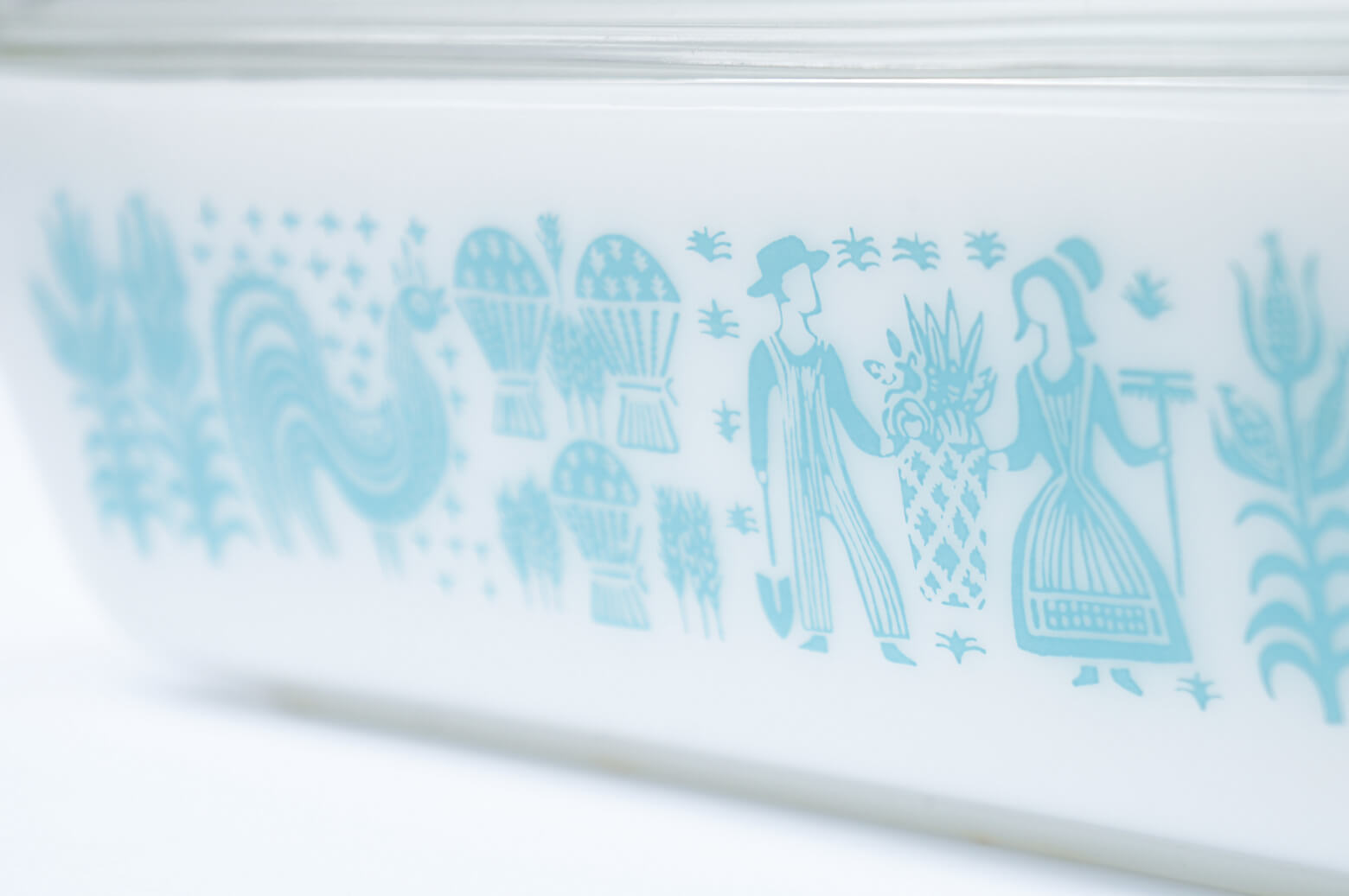 OLD PYREX BUTTER PRINT Refrigerator L size MADE IN USA / オールドパイレックス バター プリント レフリジレーター Lサイズ アメリカ製