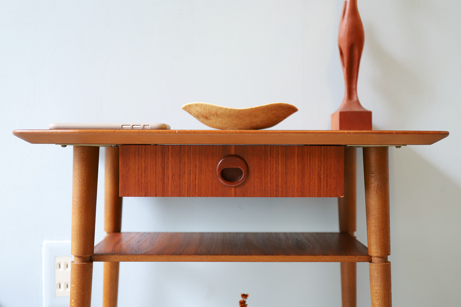 Danish Vintage Side Table/デンマーク ヴィンテージ サイドテーブル チェスト 1段 チーク材 北欧家具