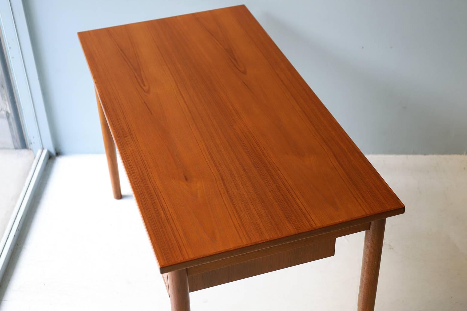 Scandinavian Modern Style Teak Wood Desk/デスク 片袖机 チーク材 北欧 テーブル