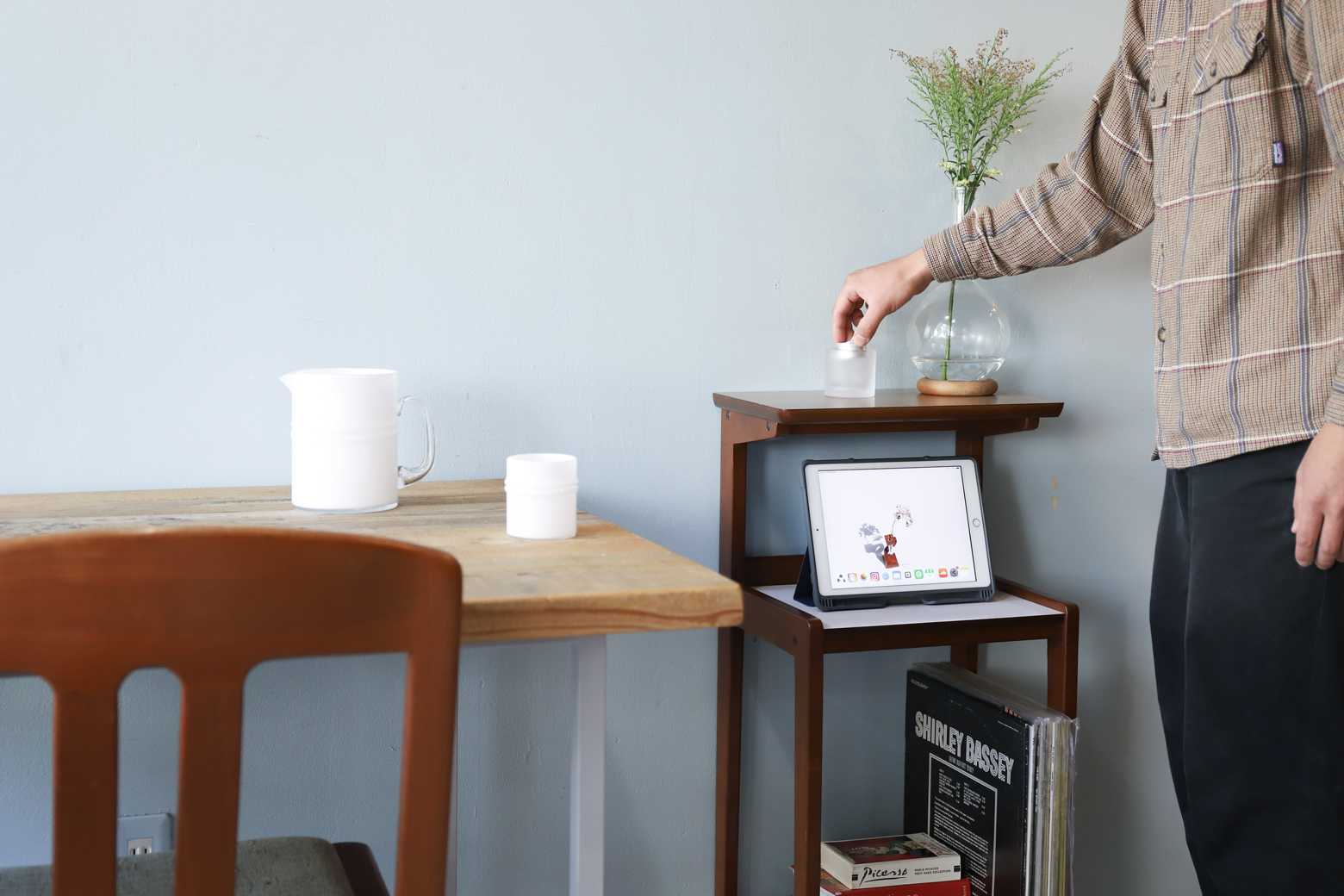 オールドカリモク サイドシェルフ 電話台 レトロ ミッドセンチュリー/Old Karimoku Retro Side Shelf |  FURUICHI/古一