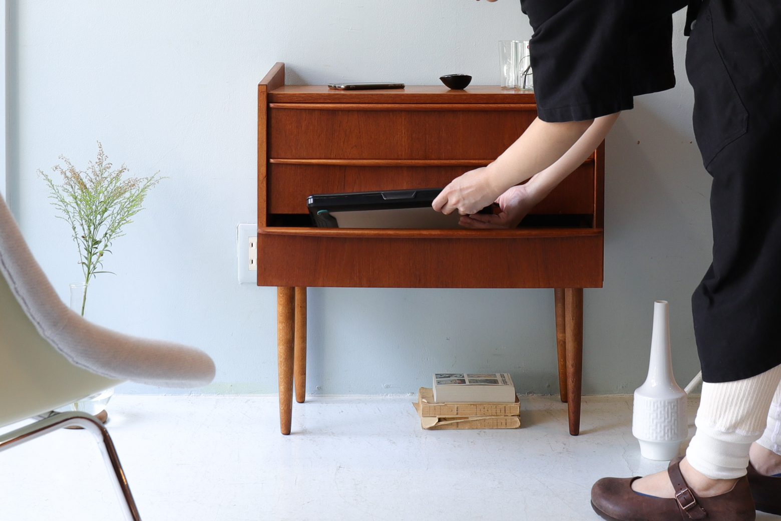 Danish Vintage Teak Wood Side Chest/デンマーク ヴィンテージ チーク材 サイドチェスト 北欧家具