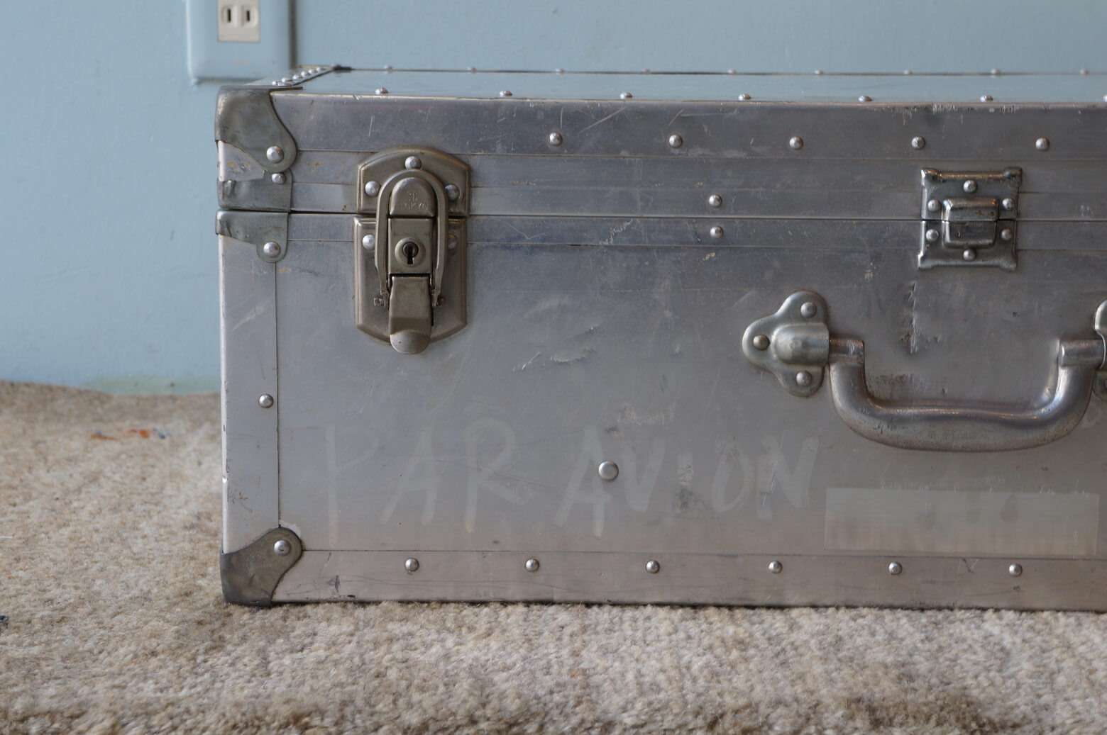 ヴィンテージ アルミ トランク 収納 ケース / Vintage Aluminum trunk