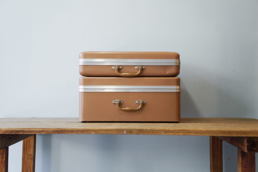 昭和レトロ アタッシュケース トランク インテリア 収納 ヴィンテージ/Retro Steel Attache Case Trunk