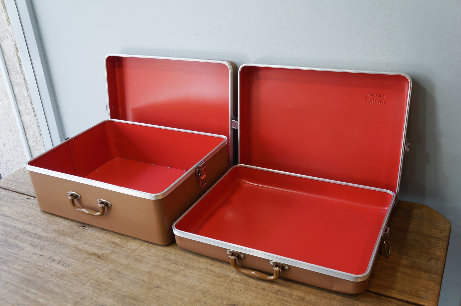 Retro Steel Attache Case Trunk/昭和レトロ アタッシュケース トランク インテリア 収納 ヴィンテージ