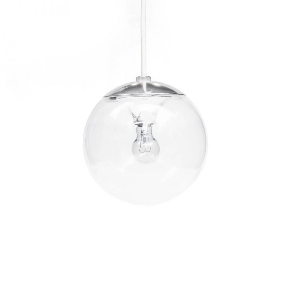 National Clear Glass Ball Pendant Light/ナショナル ガラスボール ペンダントライト レトロ 照明