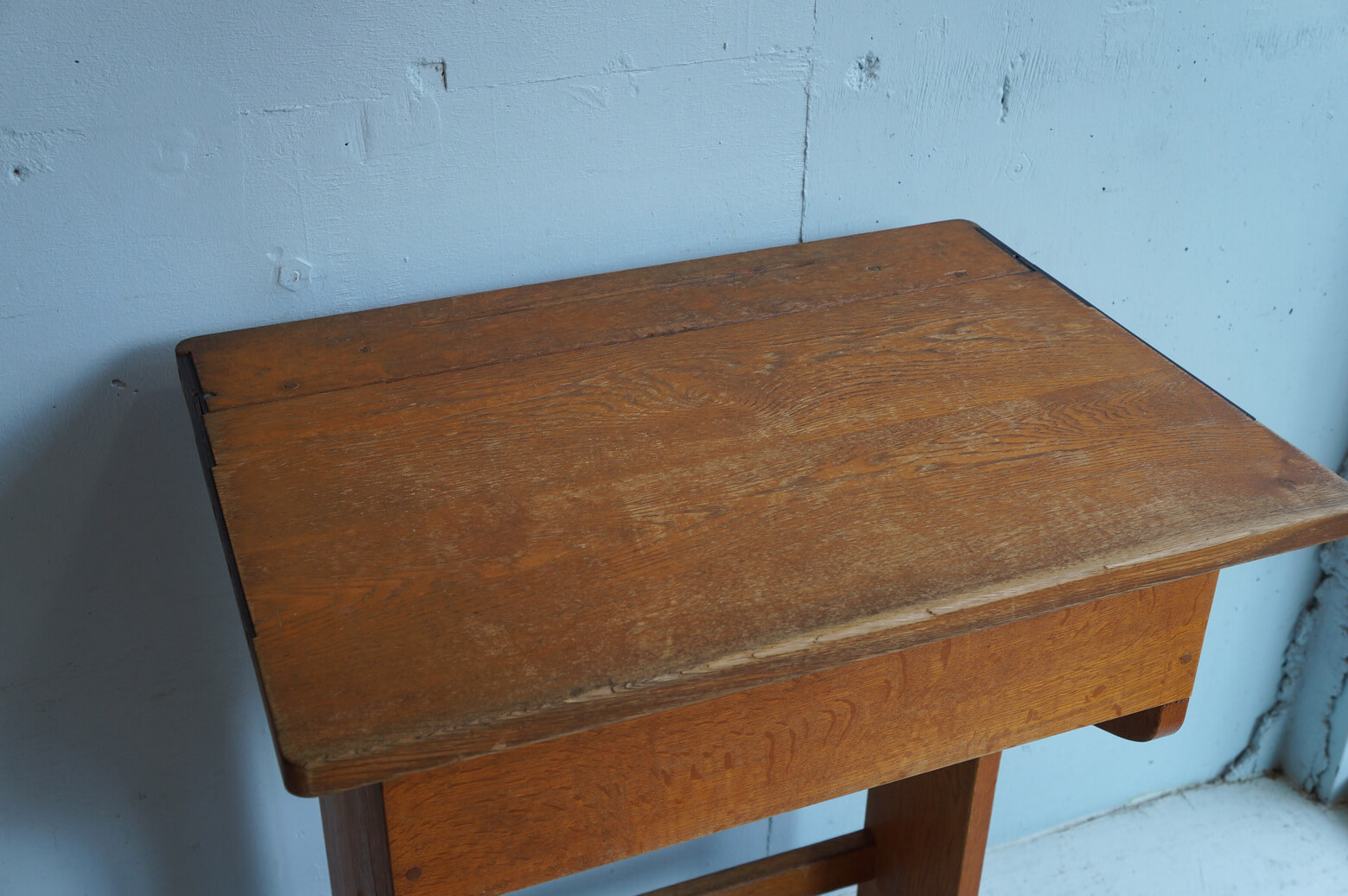 Vintage Wooden School Desk/ヴィンテージ スクールデスク 学校机 レトロ テーブル 1