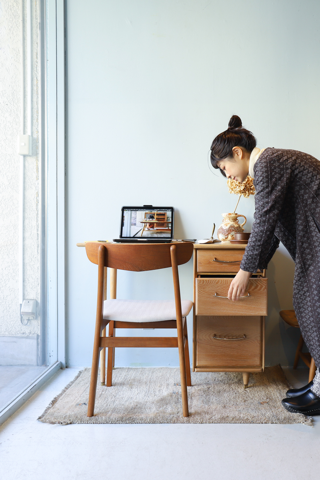 US Vintage ACE-HI Furniture Desk/アメリカ ヴィンテージ エース・ハイ デスク 机 オーク材 ミッドセンチュリー