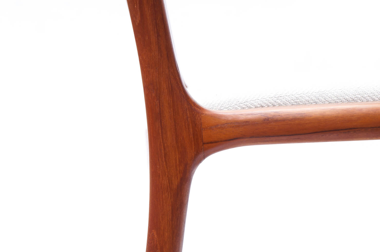 Danish Vintage L.Olsen&Son Dining Chair Re-Covering Herringbone Light Gray/デンマーク ヴィンテージ L.オルセン&サン ダイニング チェア 北欧家具 ヘリンボーン ライトグレー