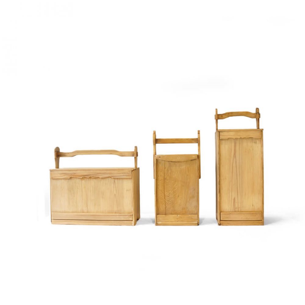 Japan Vintage Wooden Carrying Box OKAMOCHI/ジャパン ヴィンテージ おかもち レトロインテリア