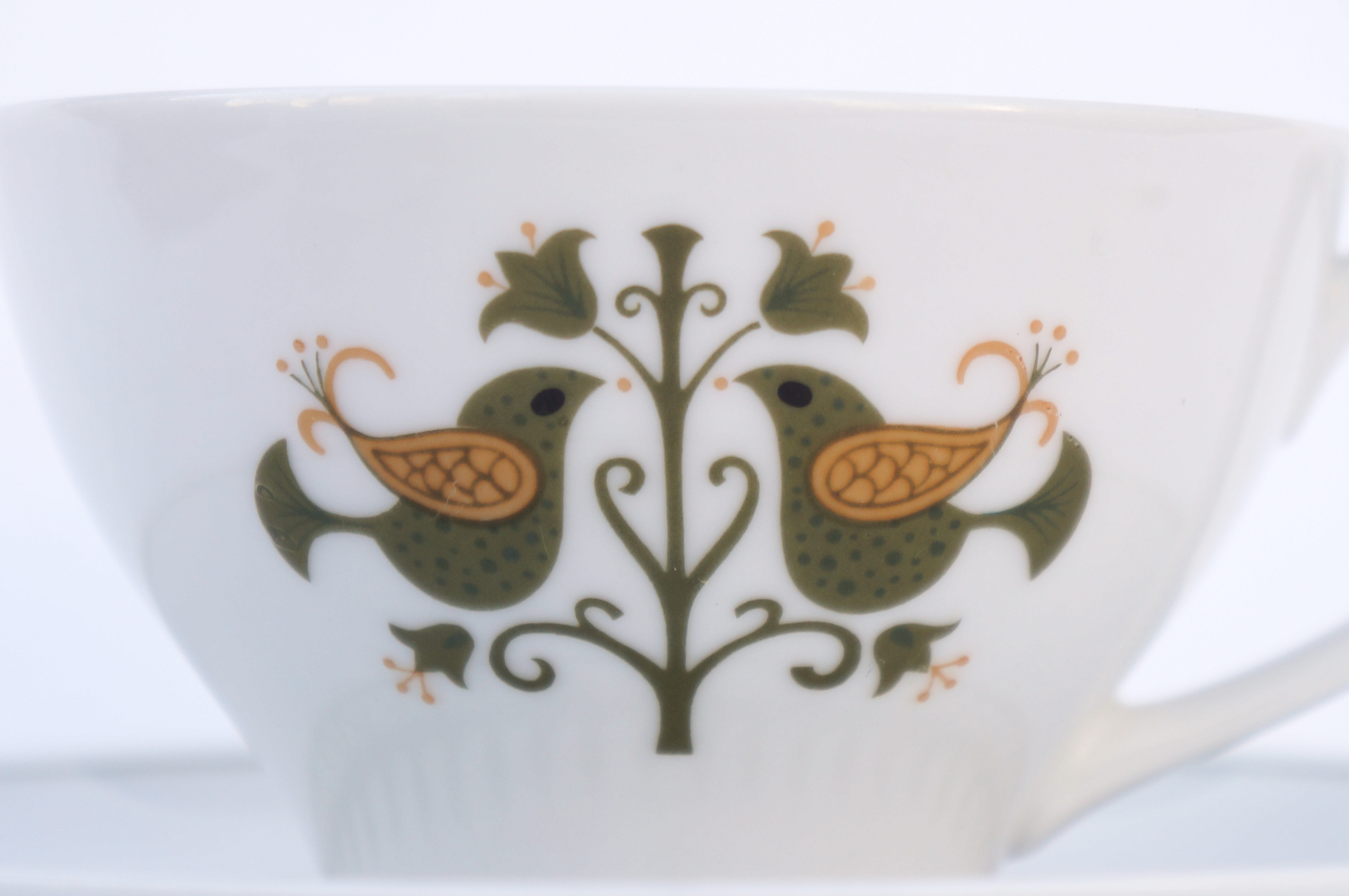 Vintage Noritake Cup and Saucer Hermitage U.S. Pattern Tableware/ノリタケ カップ アンド ソーサー エルミタージュ テーブルウェア レトロ ヴィンテージ食器 1