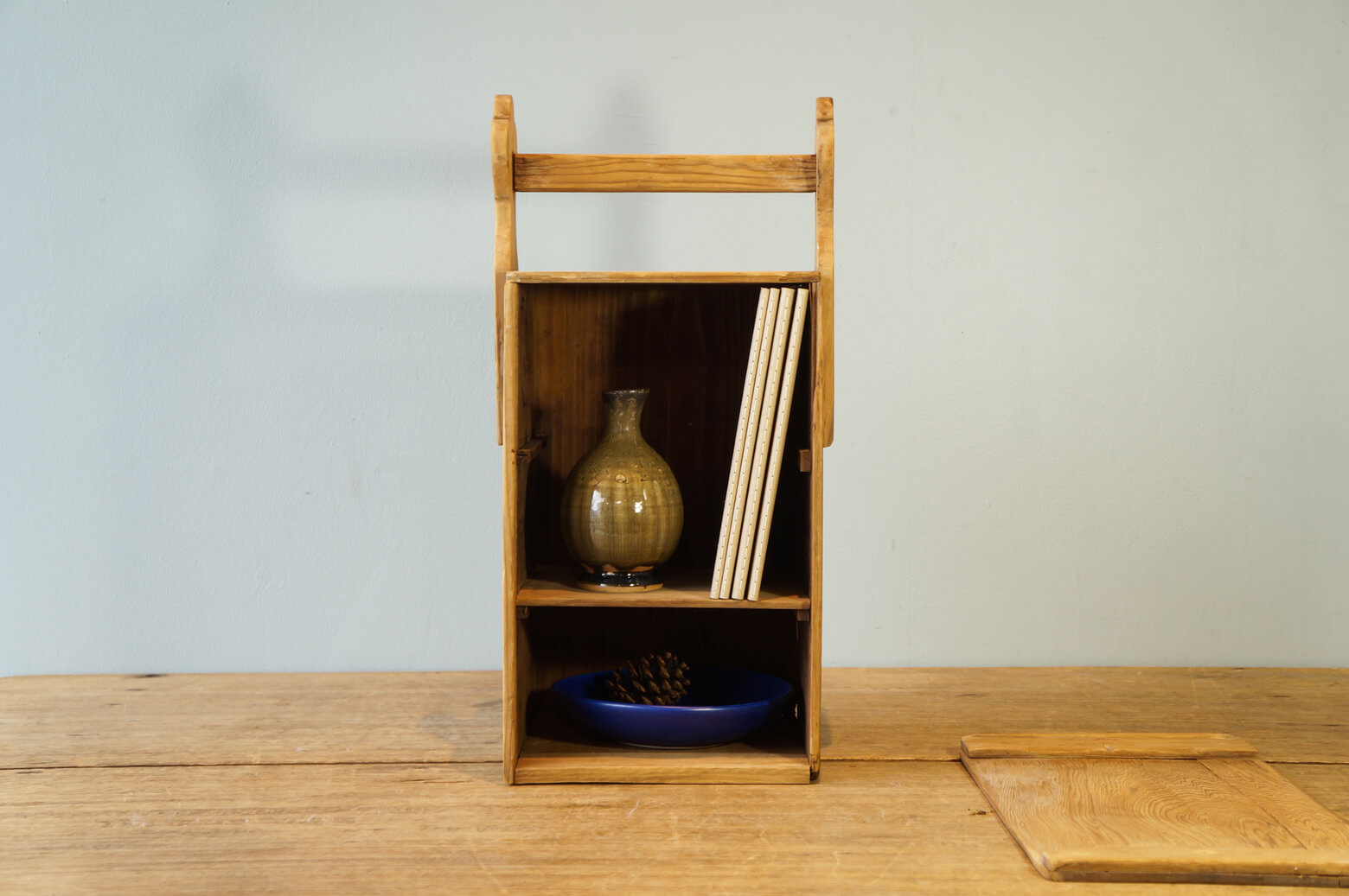 Japan Vintage Wooden Carrying Box OKAMOCHI/ジャパン ヴィンテージ おかもち レトロインテリア 3