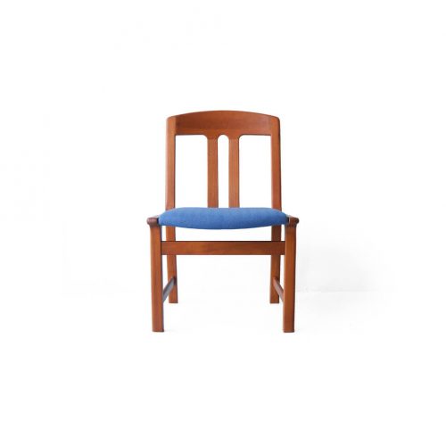 Danish Vintage L.Olsen&Son Dining Chair Re-Covering Herringbone Blue/デンマーク ヴィンテージ L.オルセン&サン ダイニング チェア 北欧家具 ヘリンボーン ブルー