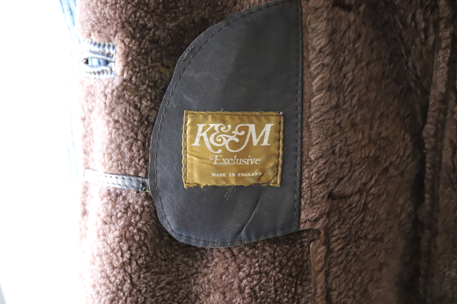 K&M Exclusive Mouton Coat Made in England/ムートンコート イギリス製 レディース ジャケット 古着 ファッション